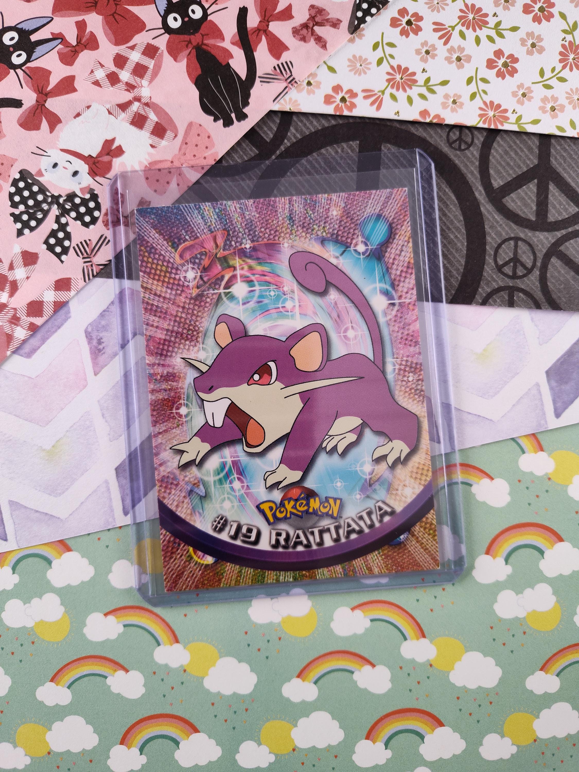 Vintage 1998 Topps Black Label TV Animation Edition #19 Rattata