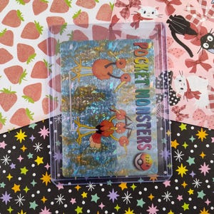 CLEARANCE Vintage Pocket Monsters Vending Prism Holo Trading Sticker #1214 / #1210 Doduo / Goldeen - NM