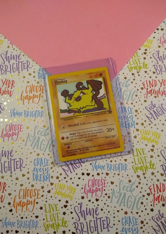 Mankey 61/82 Team Rocket Pokemon Card 