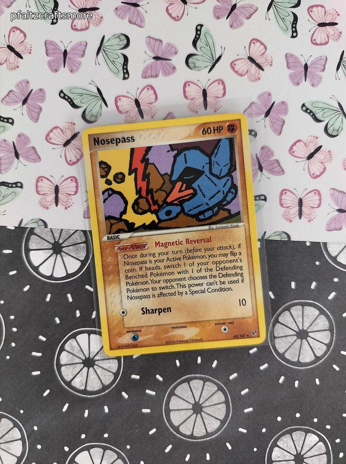 pokemon card nosepass 54/114 Pokmon Reverse Holo Near Mint The item may be similar but not exactly the same as the image (e.g Nosepass 097/182 - [SV10 Destined