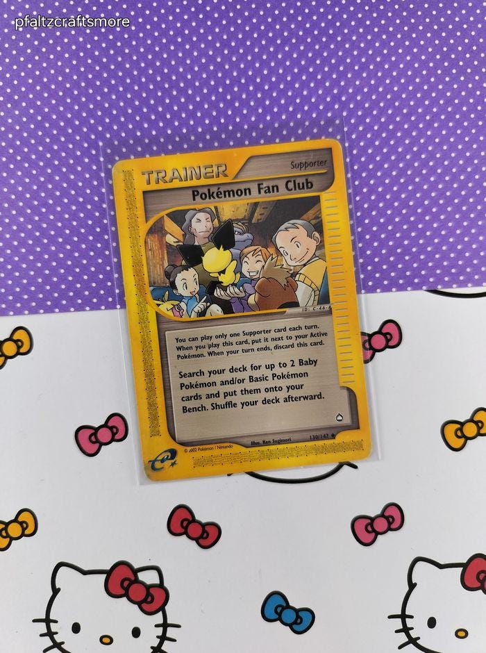 pokemon fan club pokemon card Pokemon Fan Club 107/124 Reverse Holo main image 0