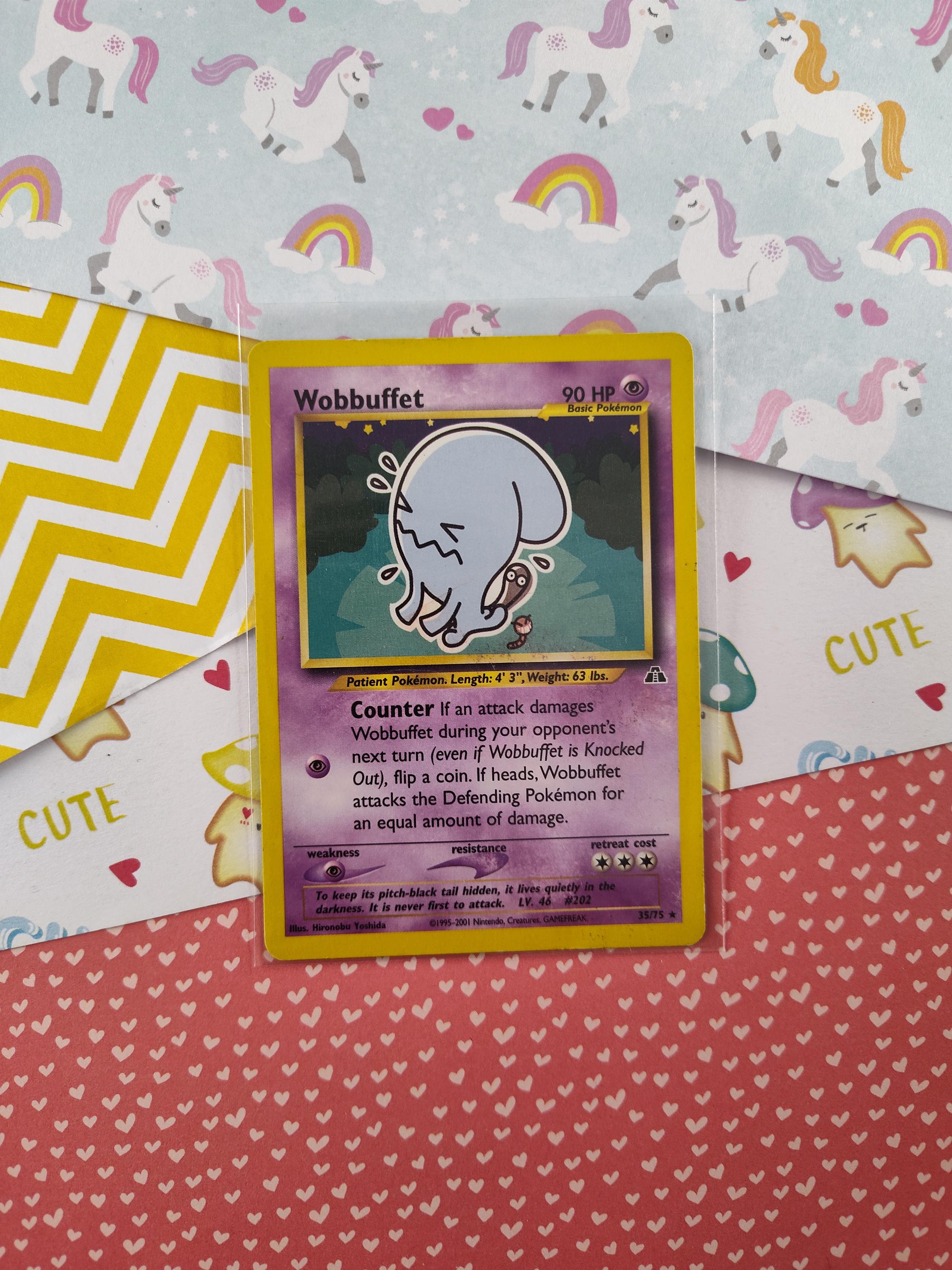 Vintage Rare - Wobbuffet Neo Discovery Non-holo Pokemon Card 35/75 - VG - Etsy Vintage Rare - Wobbuffet Neo Discovery Non-holo Pokemon Card 35/75 - VG - Etsy