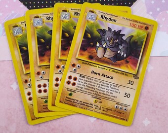 1995 rhydon pokemon card CLEARANCE Vintage Uncommon - 1st Edition Jungle Non-holo 45/64 - VG (B) Skyridge Type Rhydon [1st Edition] #45 Prices