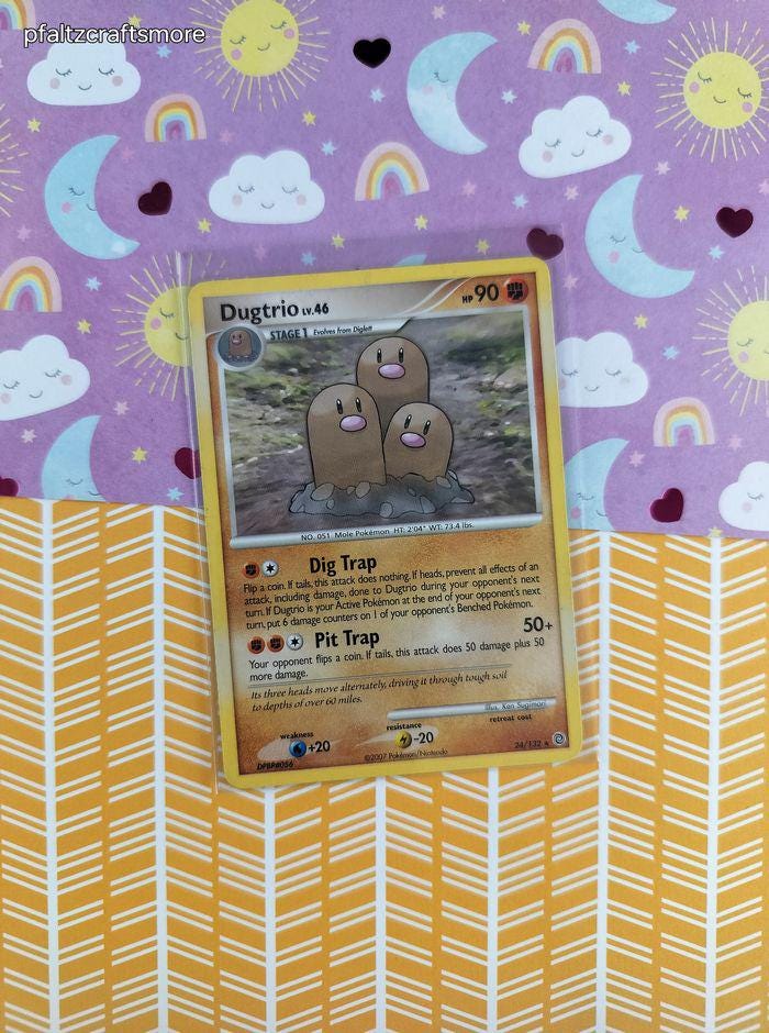 Vintage Rare - Dugtrio Secret Wonders Non-holo Pokemon Card 24/132