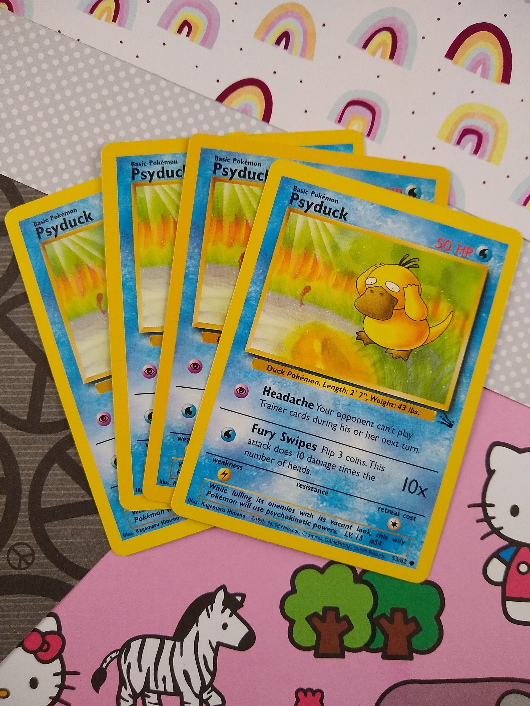 CLEARANCE Vintage Common - Set/4 Psyduck Fossil Non-holo Pokemon Cards 53/62 - LP - Etsy CLEARANCE Vintage Common - Set/4 Psyduck Fossil Non-holo Pokemon Cards 53/62 - LP - Etsy