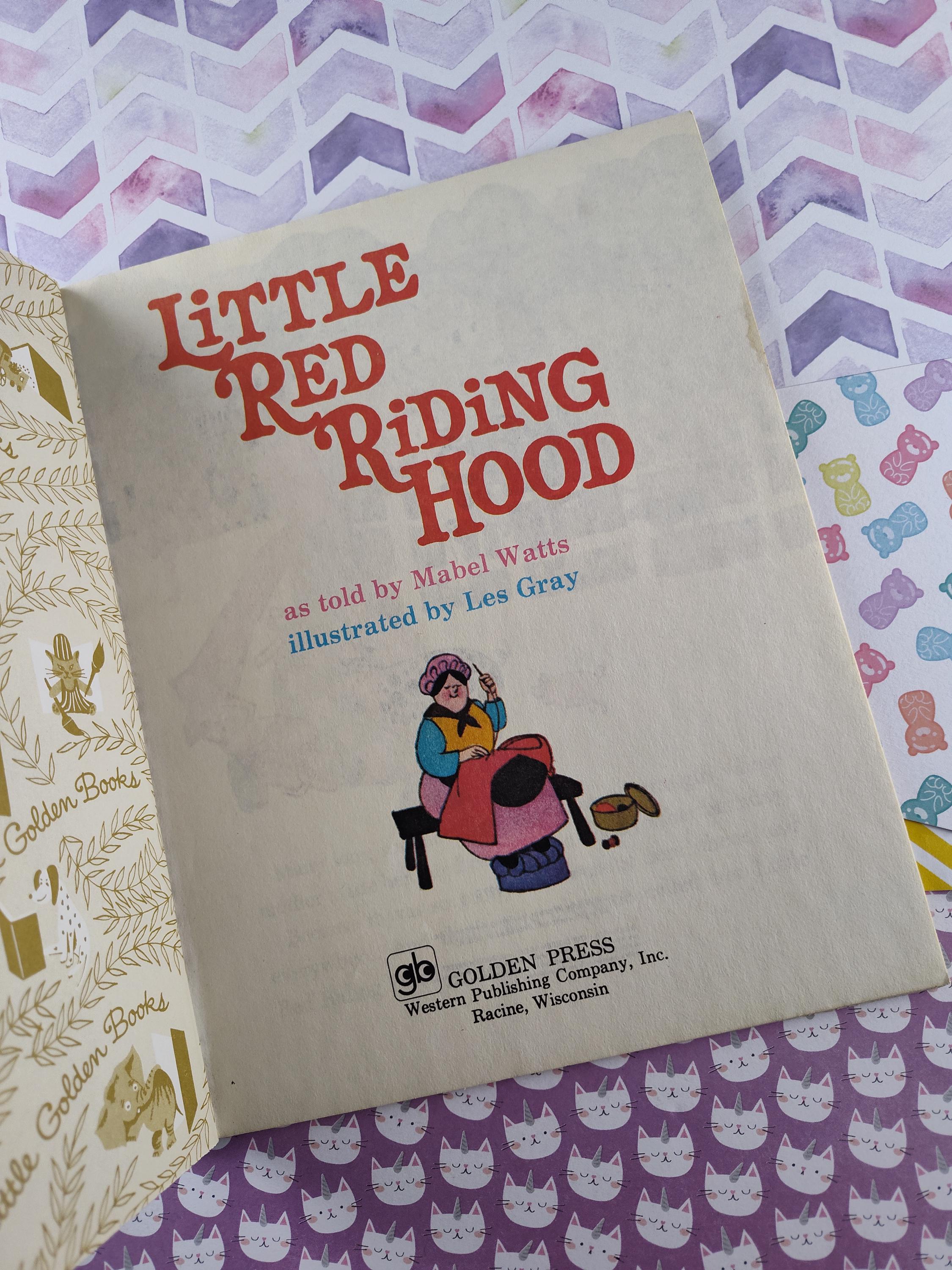 Vintage 1979 Little Golden Book: Little Red Riding Hood Hardcover - Etsy