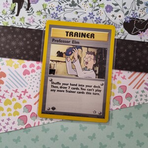 Vintage Uncommon - 1st Edition Professor Elm Neo Genesis Non-Holo Pokemon Karte 96/111 - VG (B)