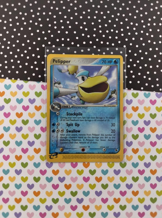 Vintage Rare - Pelipper Ruby & Sapphire Non-Holo Pokemon Card 19/109 - VG (B) Vintage Rare - Pelipper Ruby & Sapphire Non-Holo Pokemon Card 19/109 - VG (B)