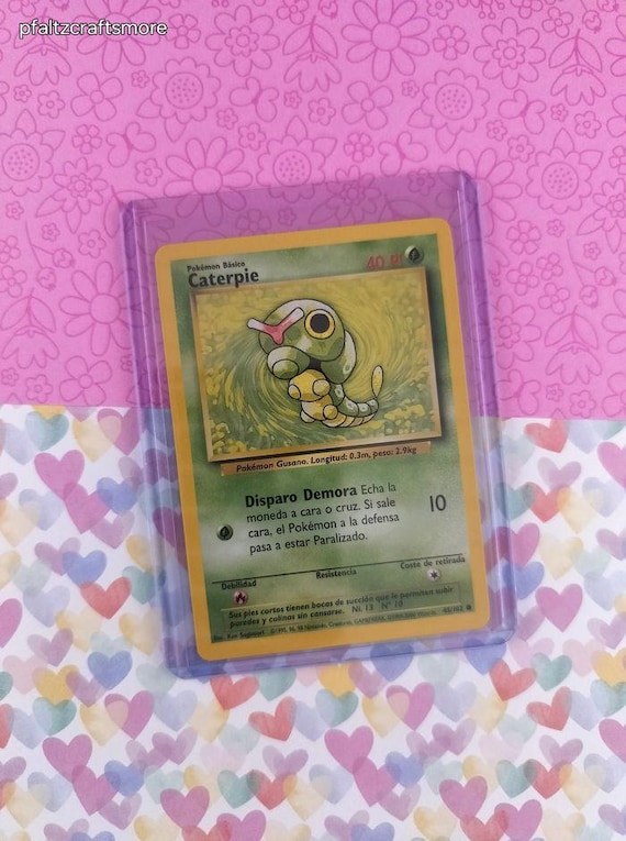 pokemon caterpie card Vintage Common Pokémon Hit Points50 HP Form All caterpie artwork : r/PokemonTCG