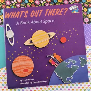 CLEARANCE Vintage 2002 Reading Railroad Books What&#39;s Out There? A Book About Space Softcover