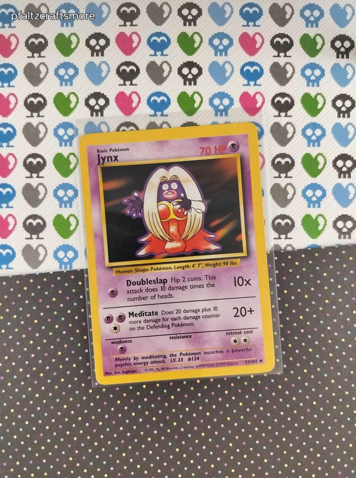 1999 jynx pokemon card value 1999 jynx pokemon card value Jynx 031/102 Base Set (Shadowless) Regular for  sale online