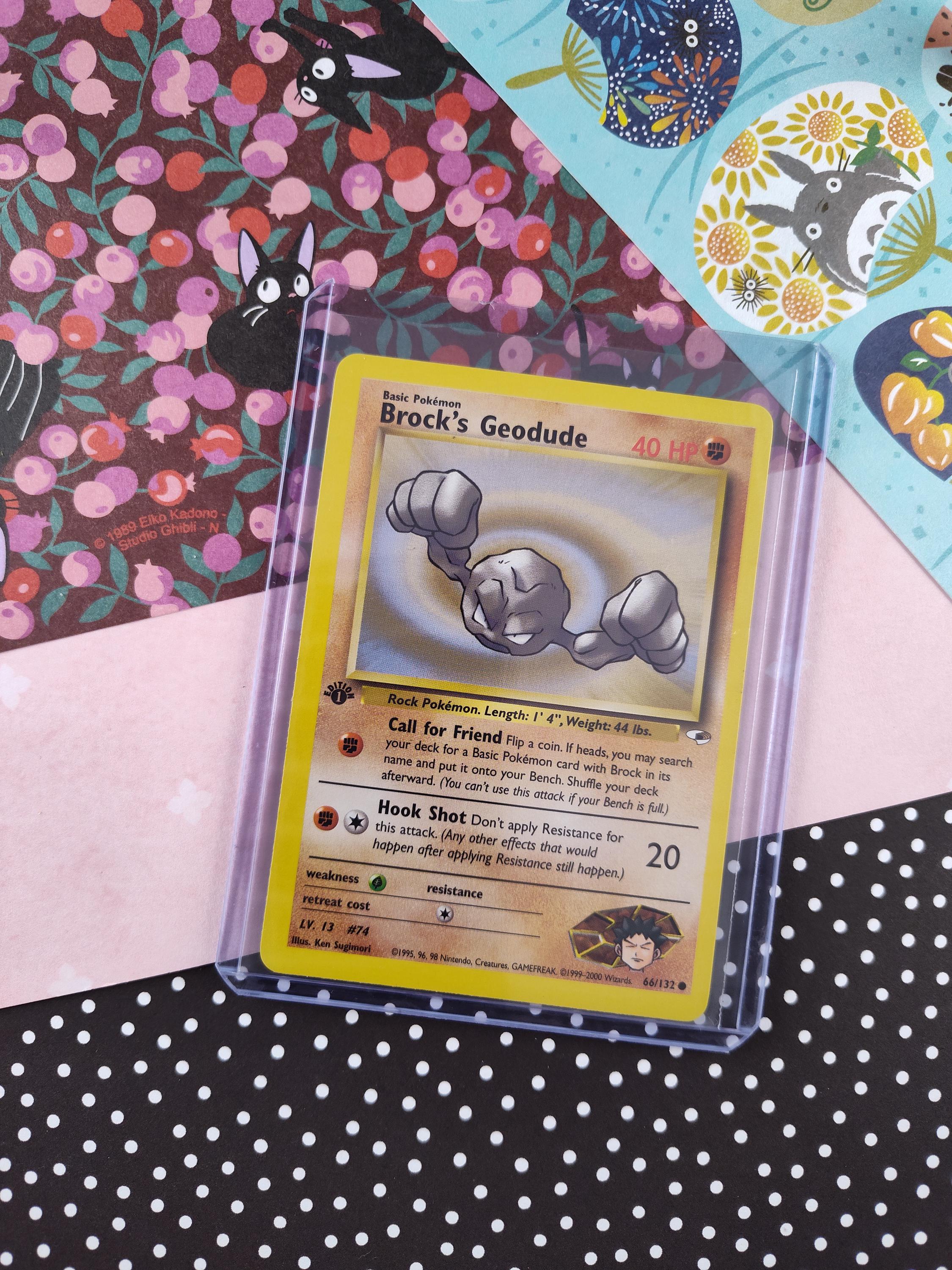 1995 geodude pokemon card Fossil No.074 Retreat Cost eBay Auction Item 364817490286 TCG