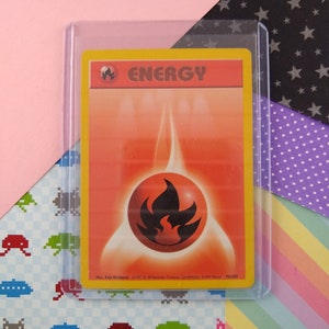Vintage Energy - Fire Base Set Pokemon Card 98/102 - NM - Etsy India