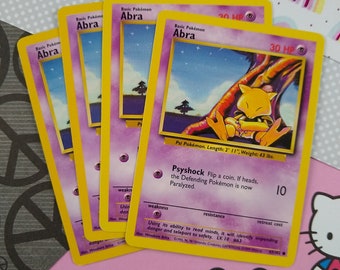 Vintage Common - Set/4 Abra Base Set Non-holo Pokemon Cards 43/102 - LP -  Etsy New Zealand