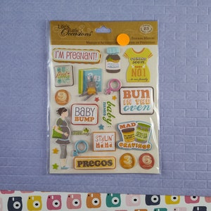 LIQUIDACIÓN Paquete de pegatinas tridimensionales para bebés nuevos "First Child" de Life's Little Times, nuevo/sellado