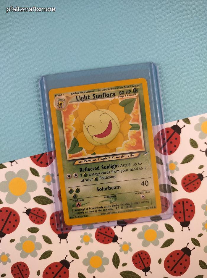 Vintage Common - Light Sunflora Neo Destiny Non-holo Pokemon Card 72/105 -  NM - Etsy Ireland
