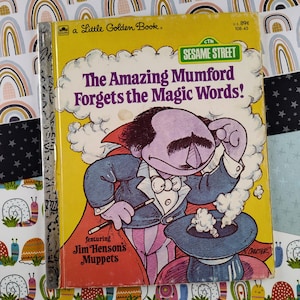 Vintage 1979 Little Golden Book &quot;The Amazing Mumford Forgets the Magic Words!&quot; Hardcover