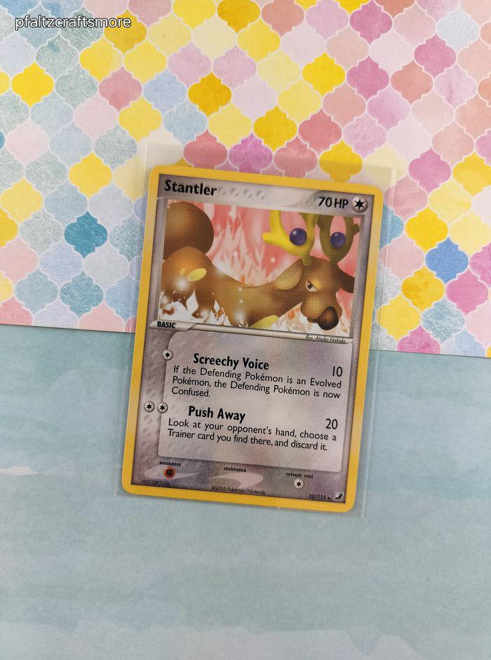 stantler pokemon card Amazon.com: Pokemon - Stantler 125/189 - Holiday Countdown 2023 Exclusive-  Holo Foil - Snowflake Stamp
