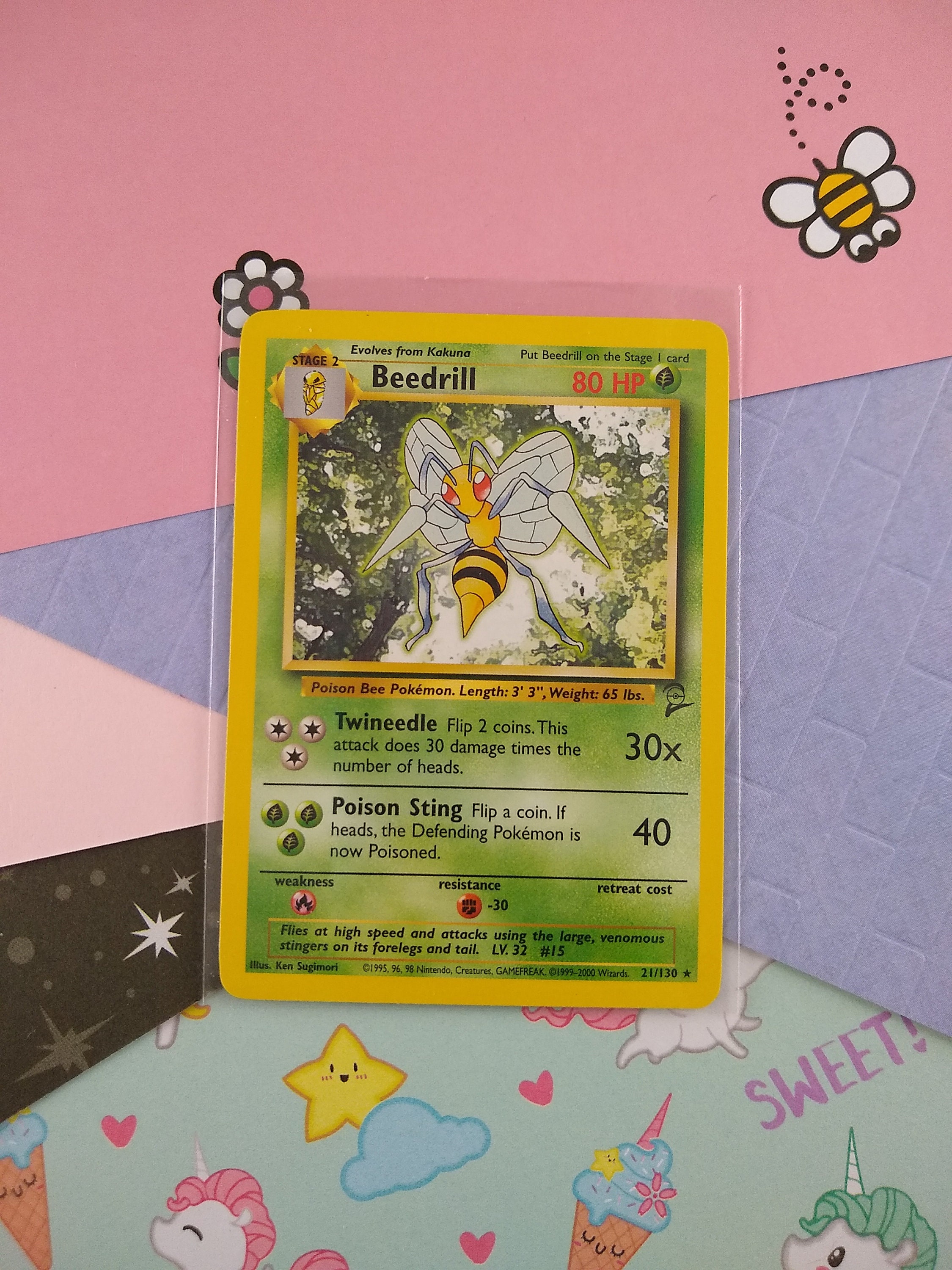 Koga's Beedrill Pokemon Card Game Pocket Monster Nintendo Japanese