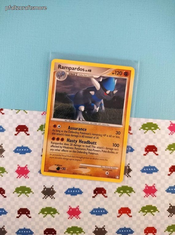 Vintage Rare - Rampardos Mysterious Treasures Non-holo Pokemon Card 33/123  - NM - Etsy New Zealand