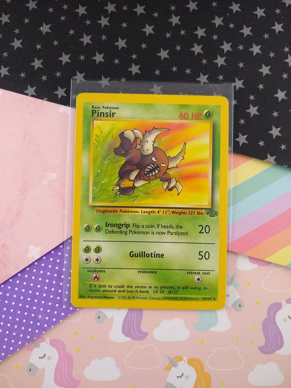 Vintage Rare - Pinsir Jungle Non-Holo Pokemon Card 25/64 - VG (B) Vintage Rare - Pinsir Jungle Non-Holo Pokemon Card 25/64 - VG (B)