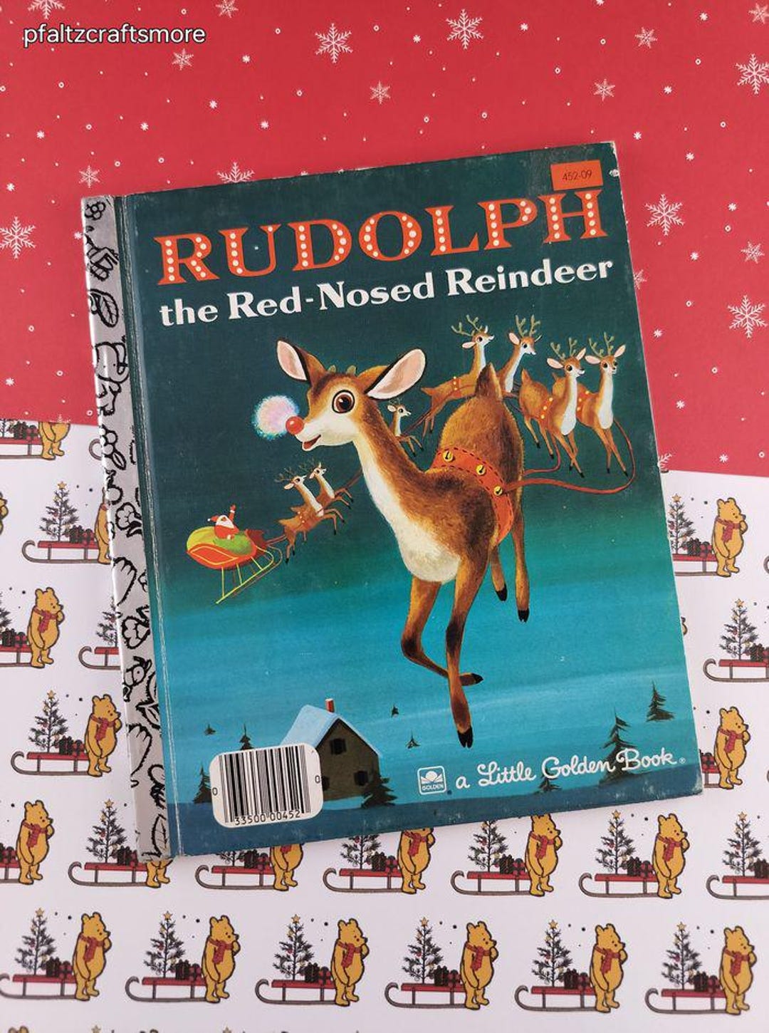 Vintage 1976 Rudolph the Red-nosed Reindeer Little Golden Book ...