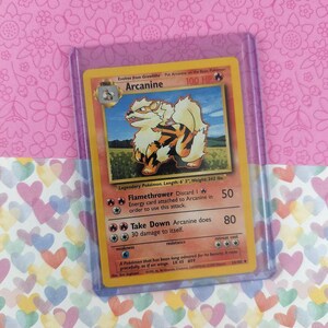 first edition arcanine pokemon card 1st Shadowless Pokmon [2RR] Take Down (80) Arcanine does 30 damage to self. Arcanine [1st Edition] #10 Prices