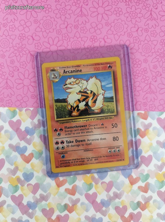 Vintage Uncommon - Arcanine Base Set Non-holo Pokemon Card 23/102 - NM -  Etsy Denmark
