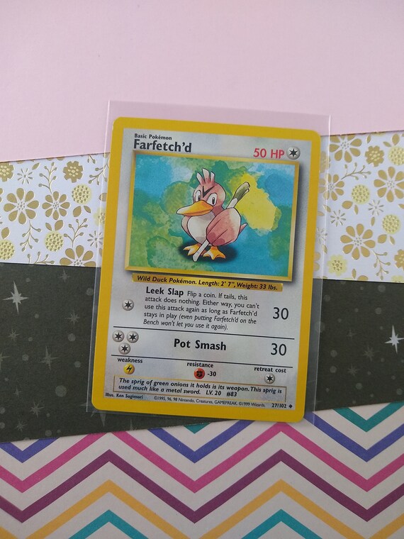 Card Farfetch'd 27/102 Pokemon Original