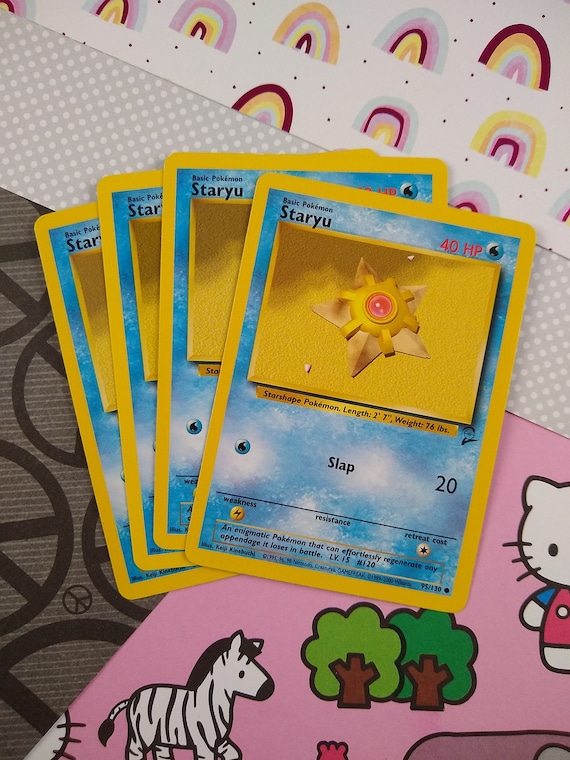 staryu pokemon card 1995 56/64 1995-2000 carta pokmon ingls the Defending Pokemon is now Paralyzed. Unsure how well known this