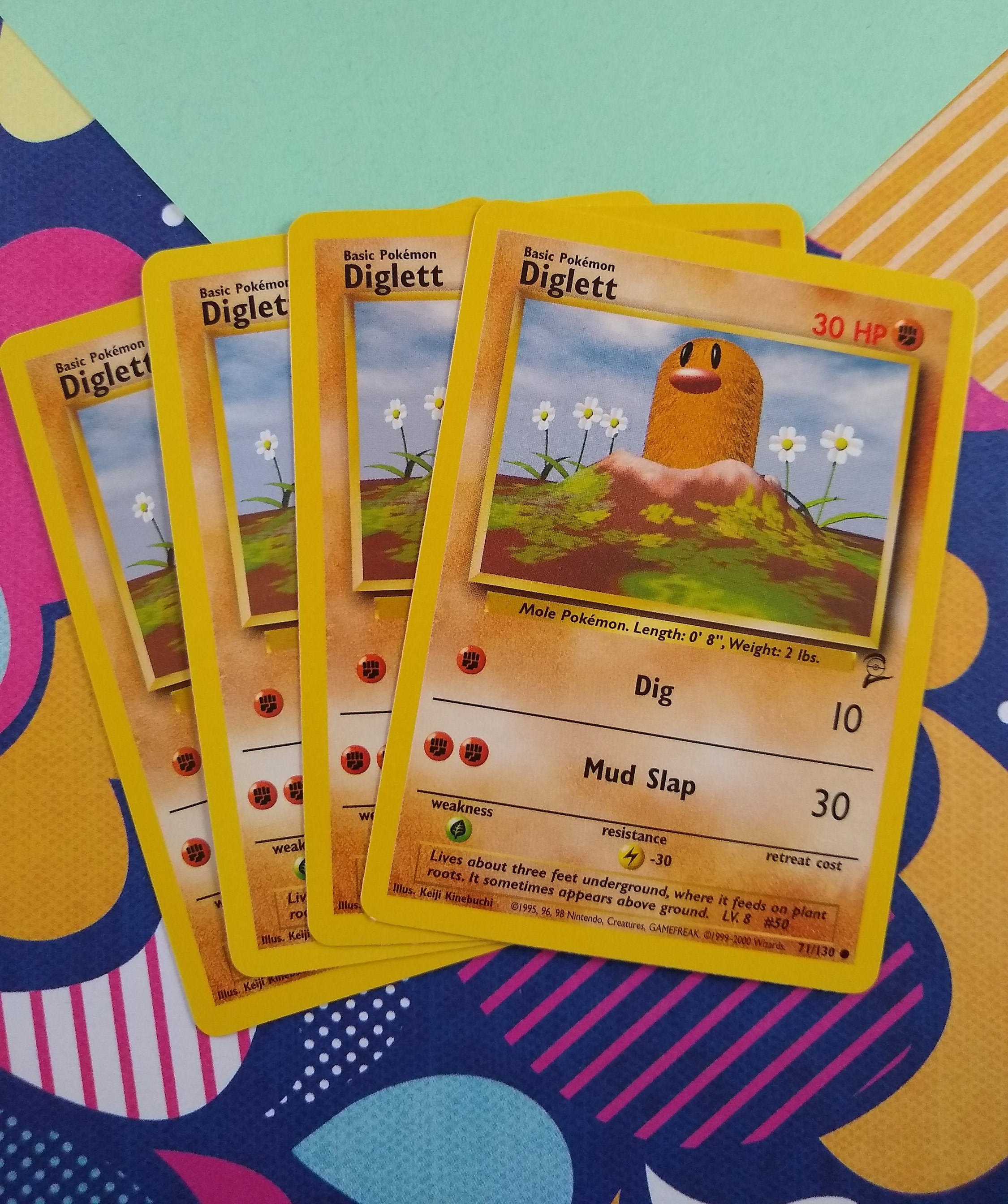 1999 diglett pokemon card value 1999 Nintendo Pokemon Game Diglett (1st Edition)