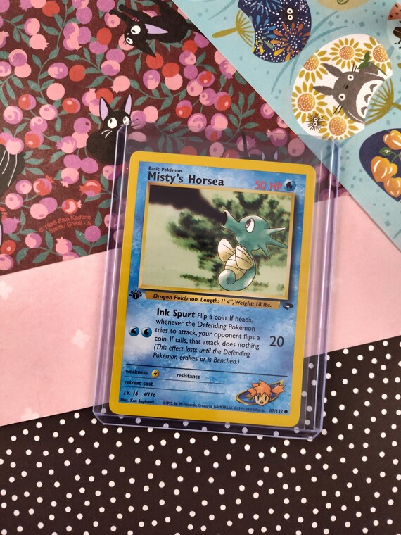 horsea pokemon card Misty's Horsea (86/132) [Gym Heroes Unlimited] Moderately Played