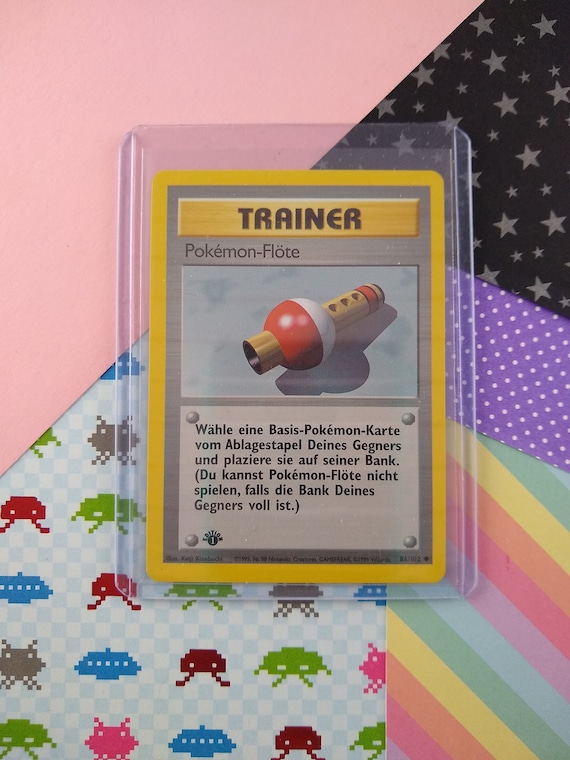 Vintage Uncommon (german) - 1st Edition Pokemon Flute Base Set Pokemon Card  86/102 - NM - Etsy