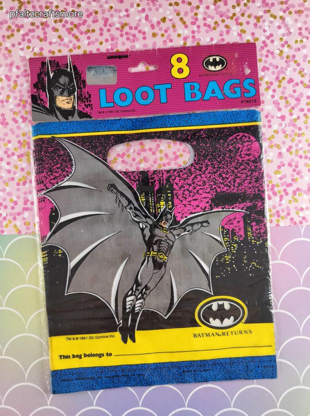 Vintage 1991 Batman Returns Loot Bags Pack of 8 Bags, NEW - Etsy Canada