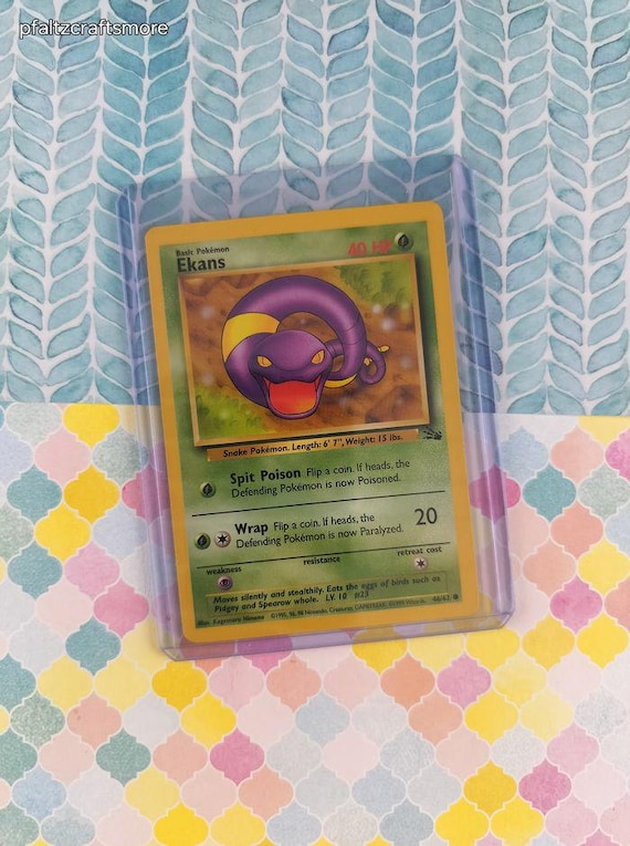 ekans pokemon card Japan Pop Mart Retreat Cost Ekans First Edition Pokemon Card