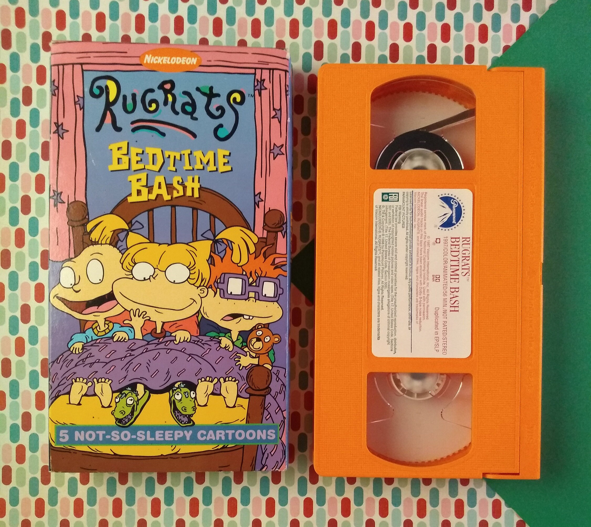 Vintage 1997 Nickelodeon Rugrats Bedtime Bash Vhs Tape Clean Etsy France