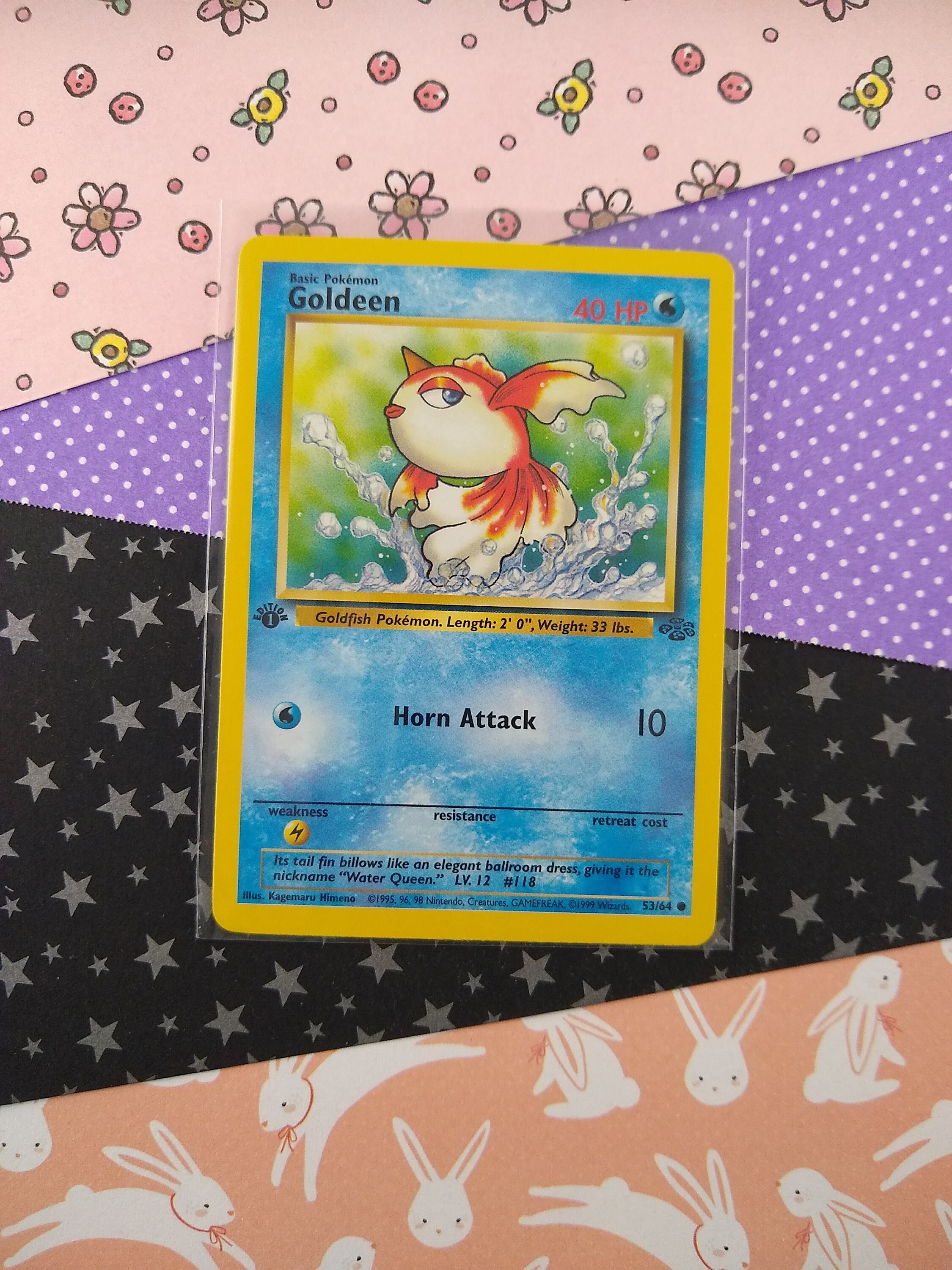 CLEARANCE Vintage Common - 1st Edition Goldeen Jungle Non-holo Pokemon Card  53/64 - VG (C) - Etsy