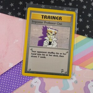 CLEARANCE Vintage Rare - Imposter Professor Eiche Basis Set 2 Nicht-Holo Pokemon Karte 102/130 - VG