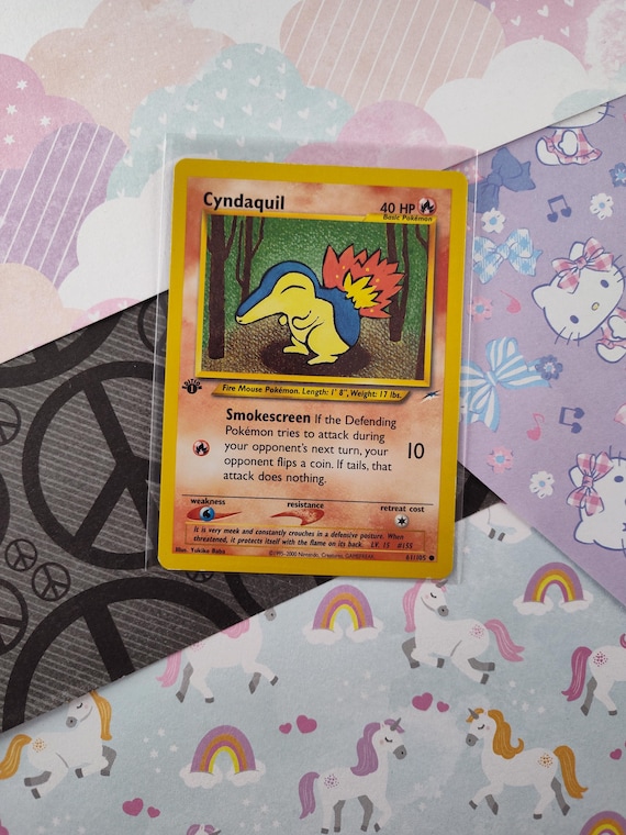 Vintage Common - 1st Edition Cyndaquil Neo Destiny Non-holo Pokemon Card  61/105 - VG - Etsy