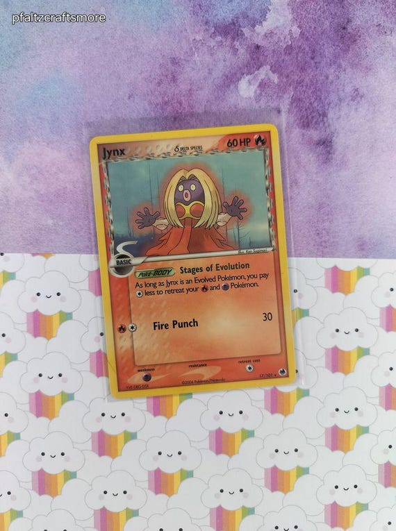 jinx pokemon card Jynx ex 124/165 Colorless Artist Vintage Rare - Jynx Dragon