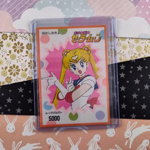 CLEARANCE Vintage 1990&#39;s (Japanese) Sailor Moon Trading Vending Non-Holo Sticker Power 5000 - NM
