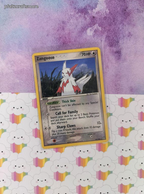 zangoose pokemon card Vintage Rare - Zangoose Power Keepers Non-Holo Pokemon Card 25/108