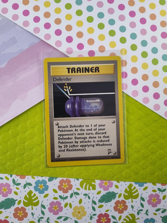 Vintage Uncommon - Defender Base Set 2 Non-Holo Pokemon Card 109/130 - VG  (C)