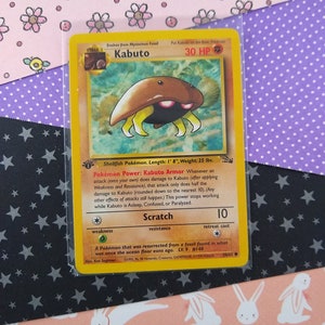 CLEARANCE Vintage Common - 1st Edition Kabuto Fossil Non-holo Pokemon Card 50/62 - VG (B) - Etsy CLEARANCE Vintage Common - 1st Edition Kabuto Fossil Non-holo Pokemon Card 50/62 - VG (B) - Etsy