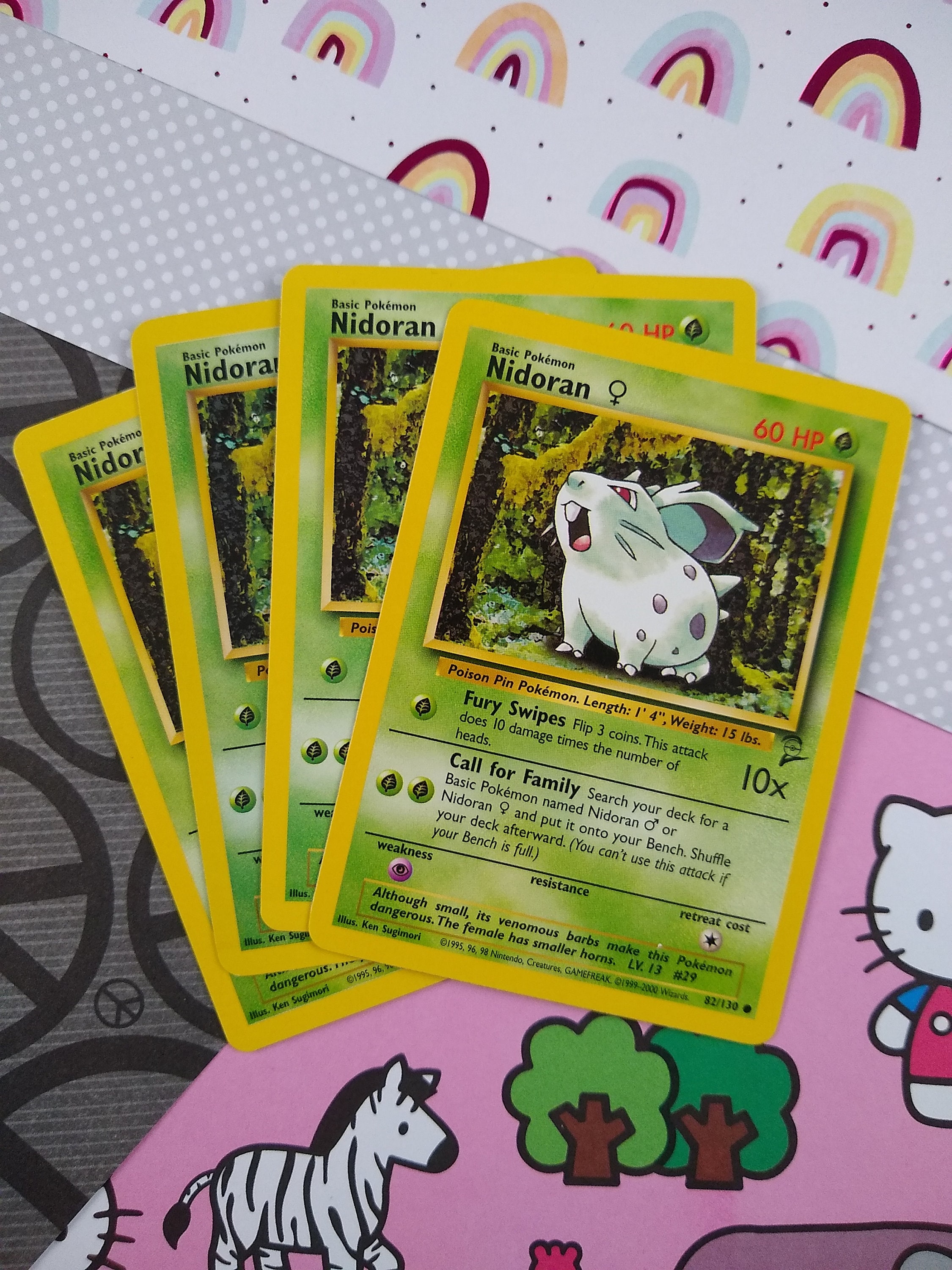 Vintage Common - Set/4 Nidoran Base Set 2 Non-holo Pokemon Cards 82/130 - LP - Etsy Canada Vintage Common - Set/4 Nidoran Base Set 2 Non-holo Pokemon Cards 82/130 - LP - Etsy Canada