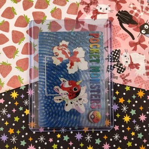 CLEARANCE Vintage Pocket Monsters Vending Prism Holo Trading Sticker #1210 / #1214 Goldeen / Doduo - NM