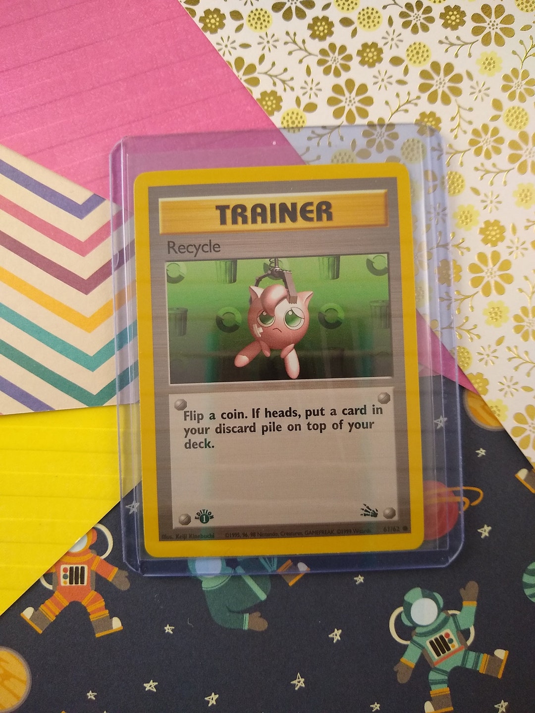 pokemon first edition trainer cards Pokmon Trader  Base Set #77(Shadowless) Put a Stage 2 Evolution card from your hand on the matching Basic Pokemon Potion 1999 Pokemon Game #94