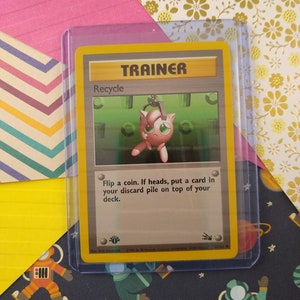 LIQUIDACIÓN Carta Pokémon Fósil Reciclable Común Vintage de 1.ª Edición (No Holográfica) 61/62 - NM