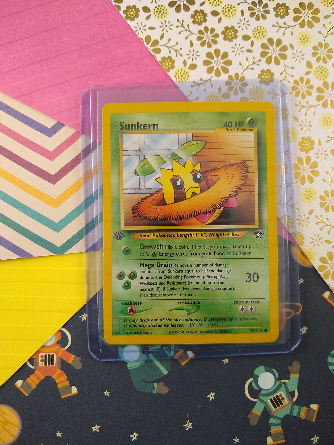 Vintage Common - 1st Edition Sunkern Neo Genesis Non-holo Pokemon Card 78/111 - NM - Etsy Vintage Common - 1st Edition Sunkern Neo Genesis Non-holo Pokemon Card 78/111 - NM - Etsy