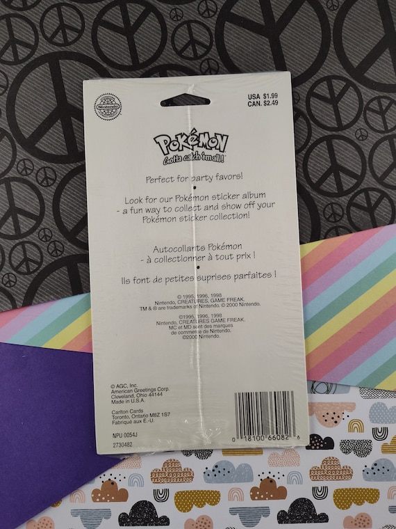 ヴィンテージ 2000 ポケモン StickerTime ステッカーシート マリル 2枚